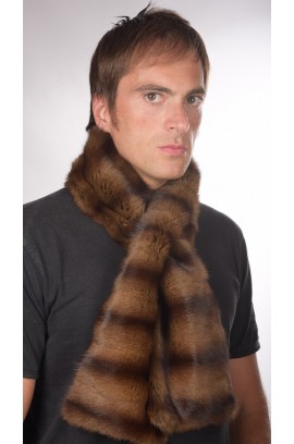 Petit Gris fur scarf